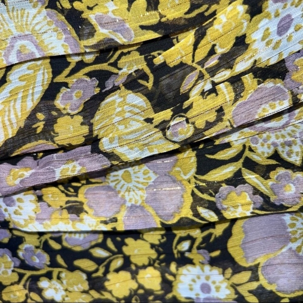 Zara Floral One-Shoulder Dress 00/XXS/XS/ 0/0P/ 00P - Picture 7 of 9